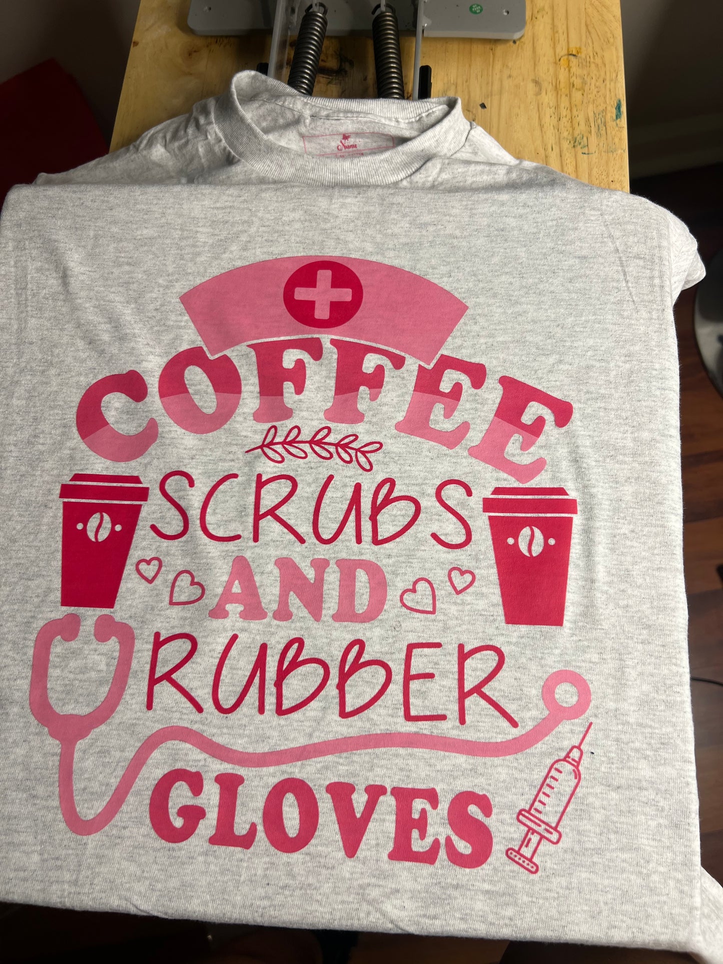 Coffee, Scrubs, and Rubber Gloves Tee