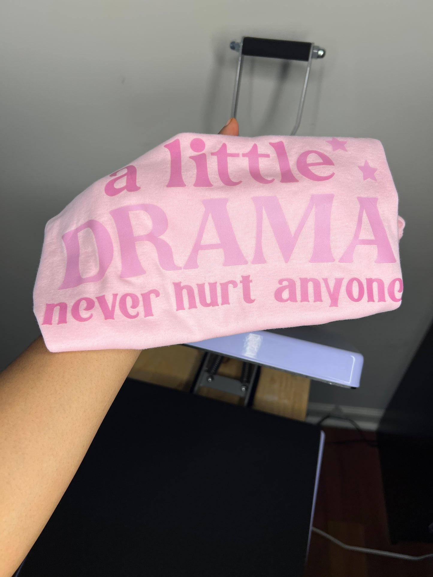 A little bit Dramatic Never Hurts Baby Tee Crop Top