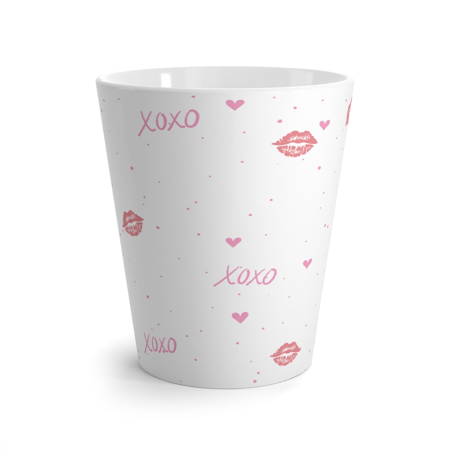 Pink Kisses Latte Mug