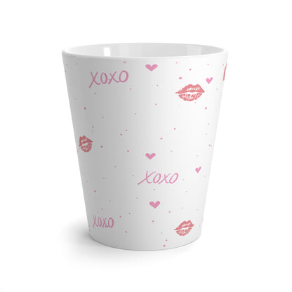 Pink Kisses Latte Mug
