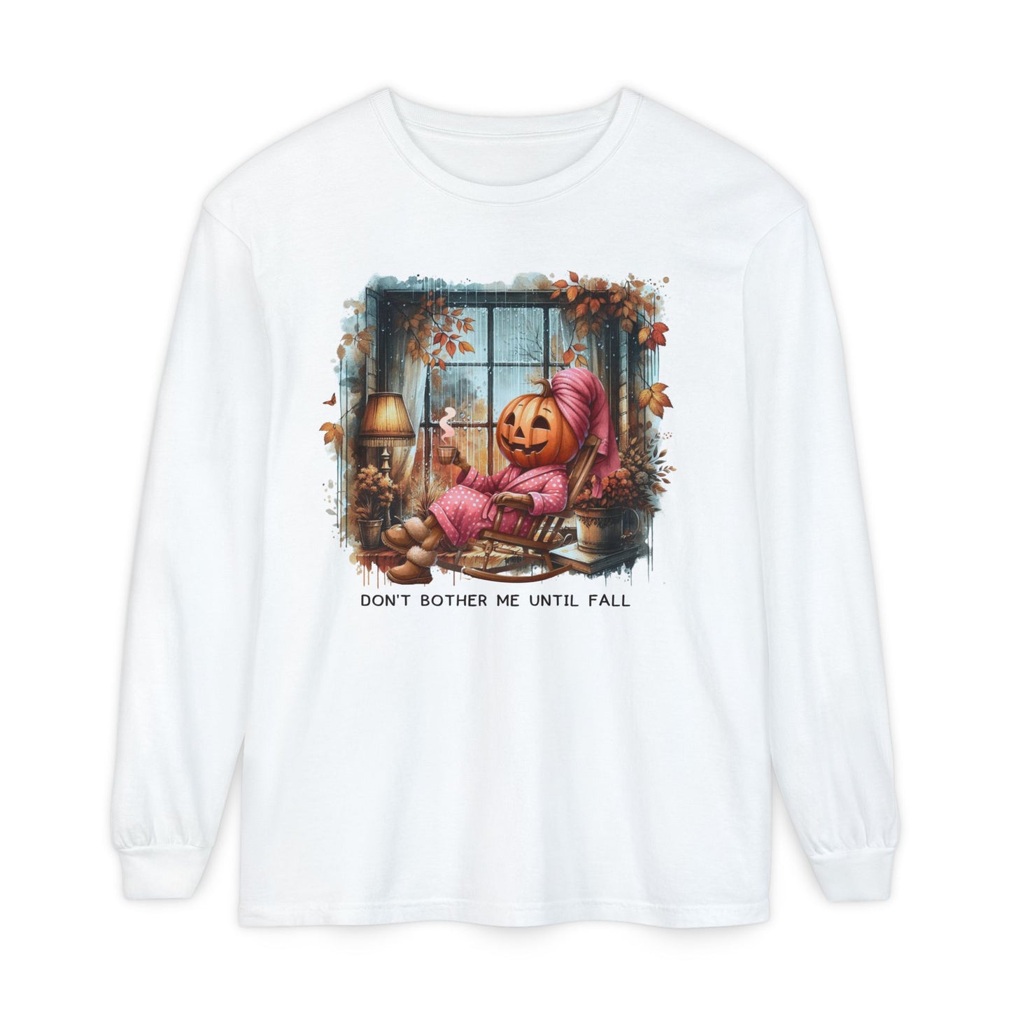 Don’t Bother Me Until Fall Comfort Color Long Sleeve T-Shirt