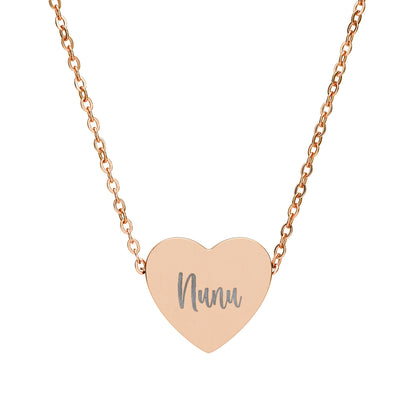 The Signature Heart Name Necklace