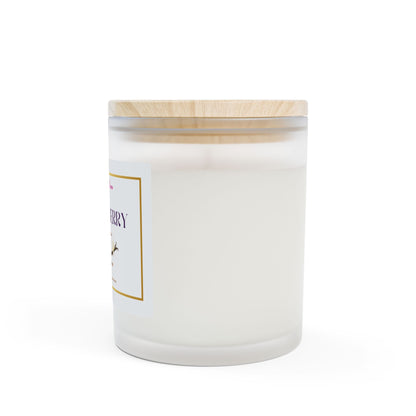 Sweeter the Berry Frosted Glass Candle, 11oz