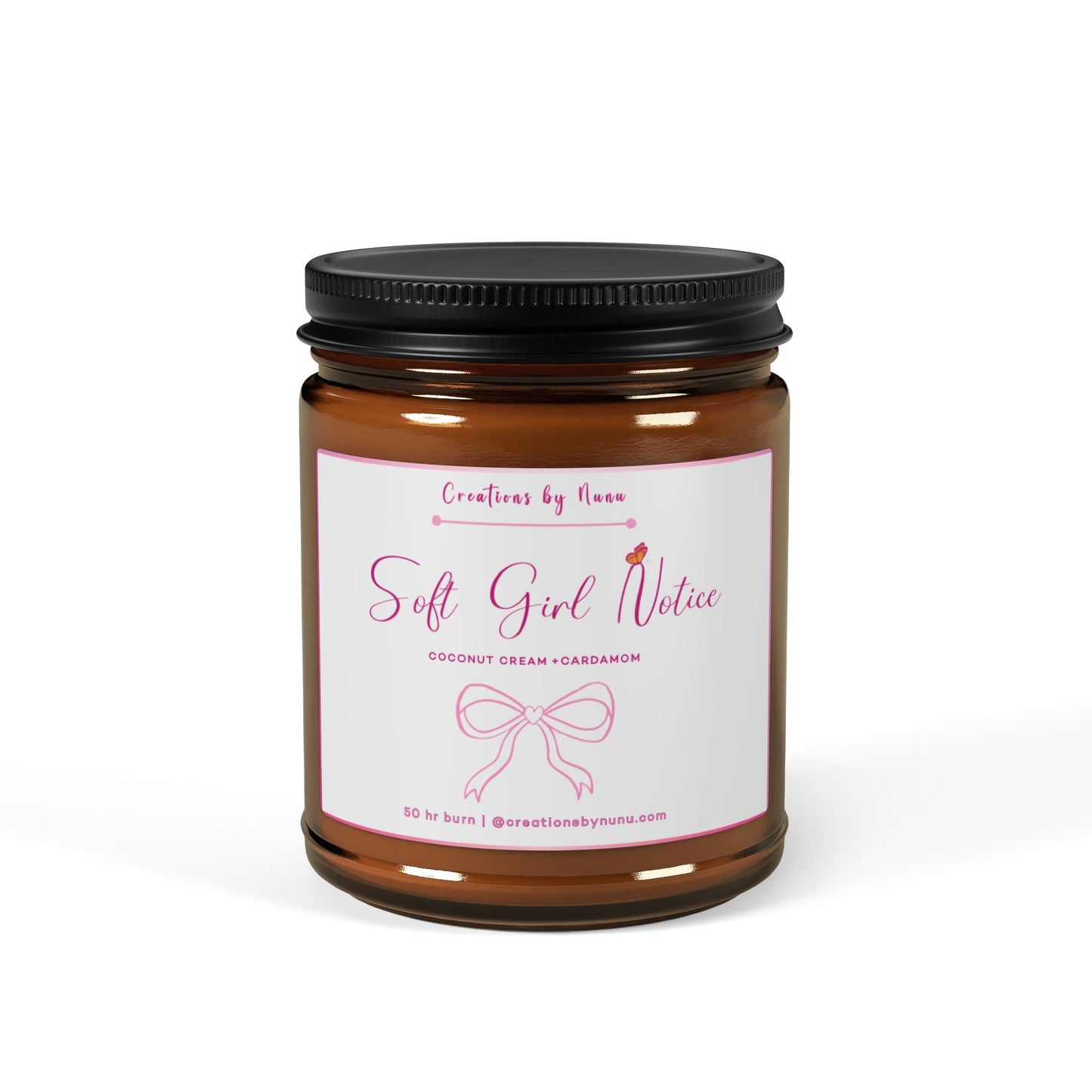 Soft Girl Notice Scented Soy Candle, 9 oz