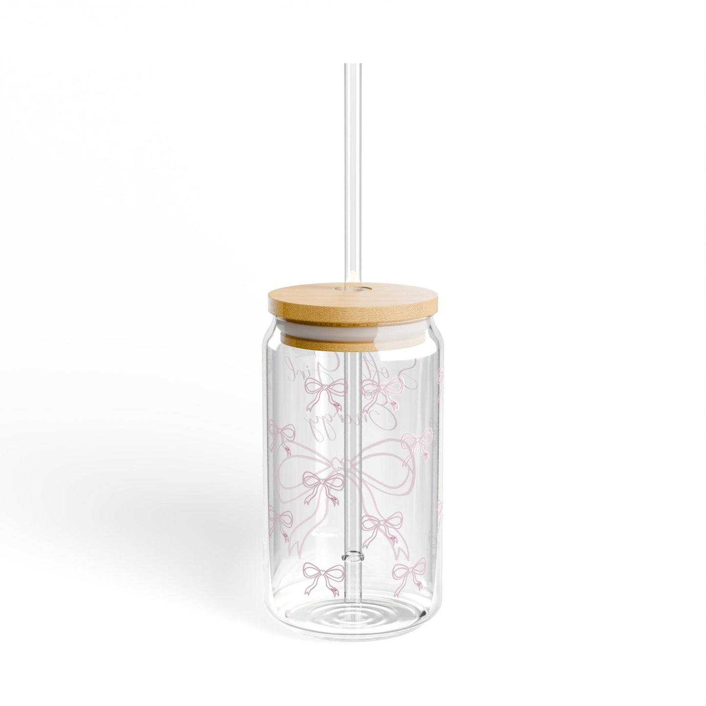 Soft Girl Energy Glass Cup, 16oz