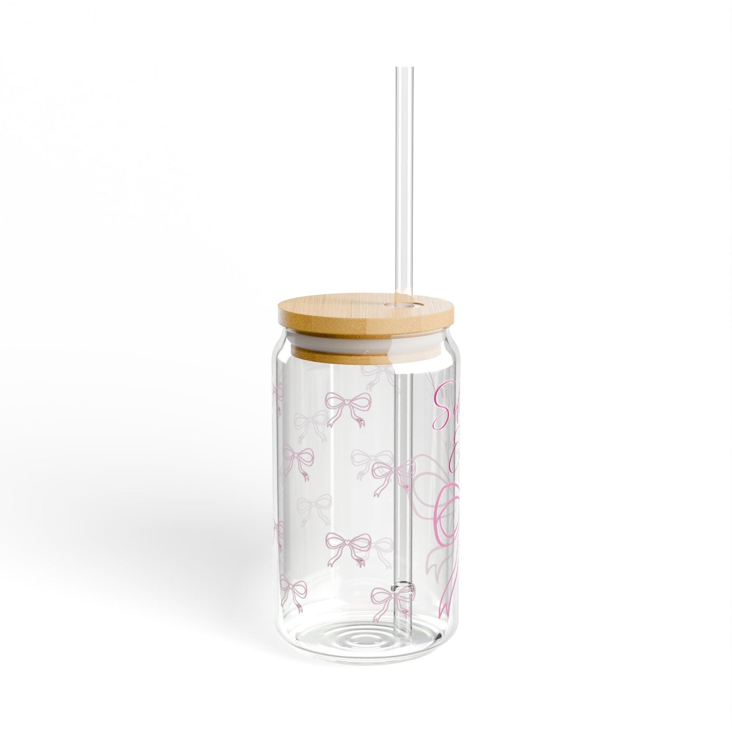 Soft Girl Energy Glass Cup, 16oz