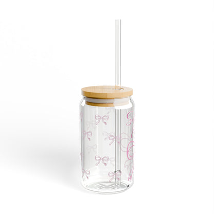Soft Girl Energy Glass Cup, 16oz
