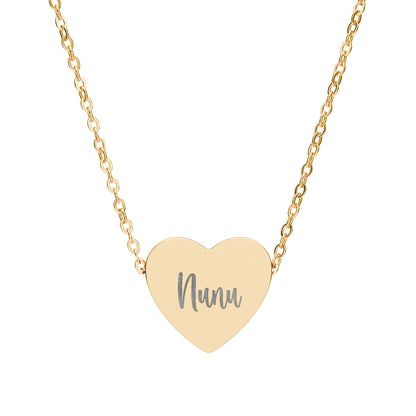 The Signature Heart Name Necklace