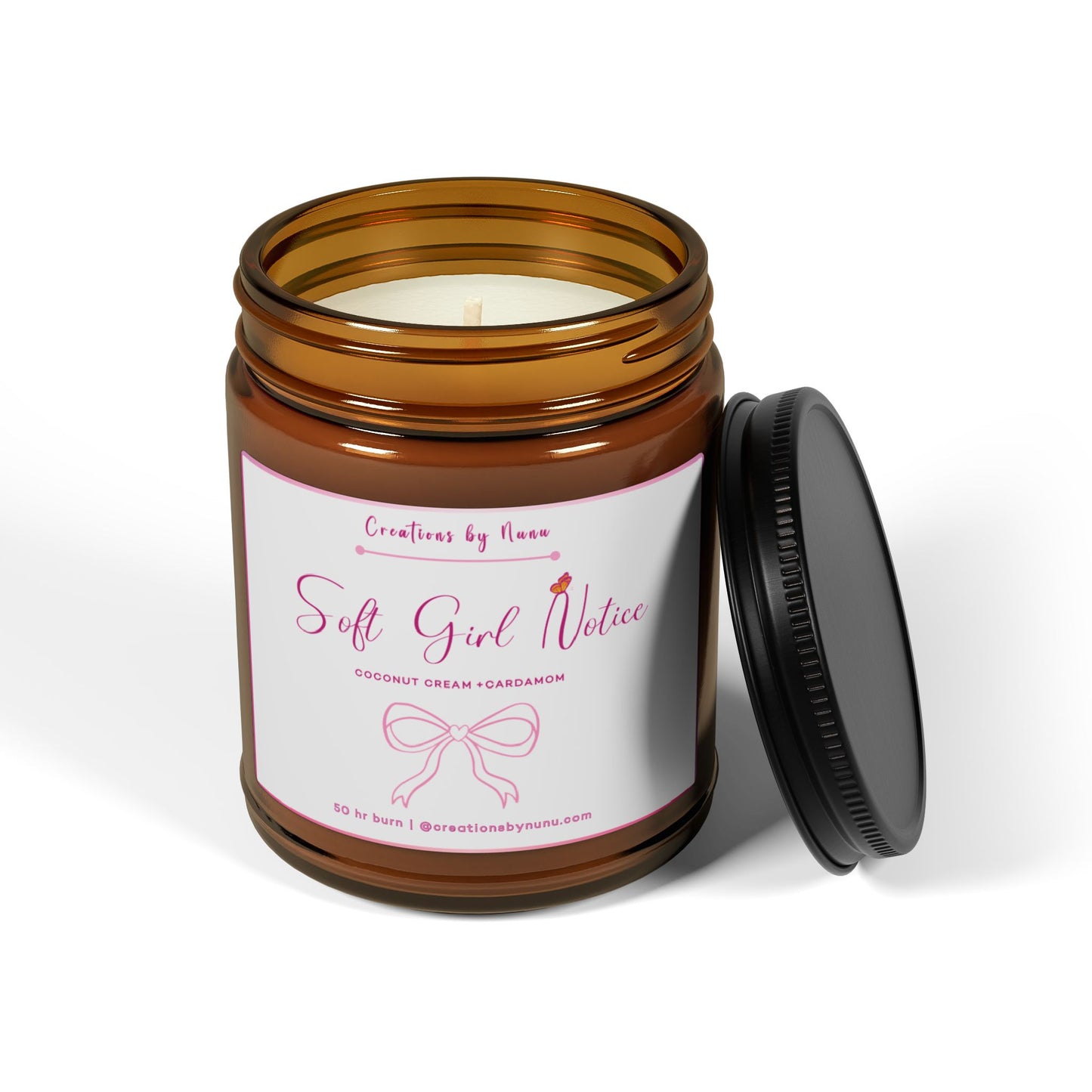 Soft Girl Notice Scented Soy Candle, 9 oz