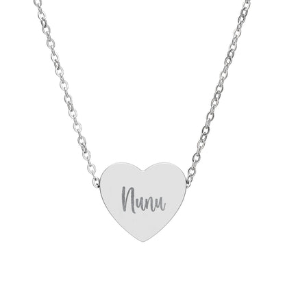 The Signature Heart Name Necklace