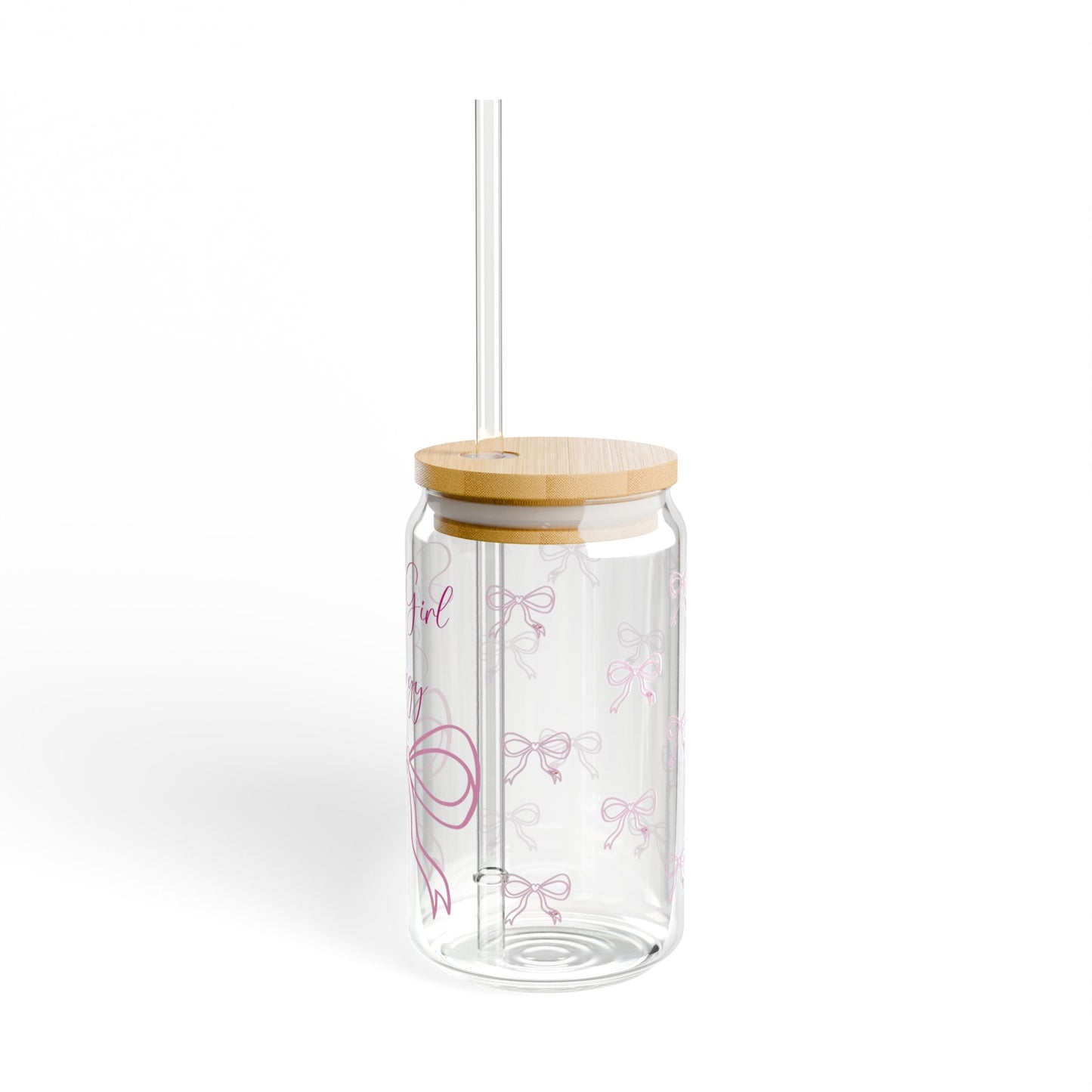 Soft Girl Energy Glass Cup, 16oz