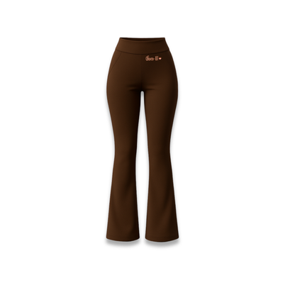 The Choco- Lit Everyday Contour Flare Pants