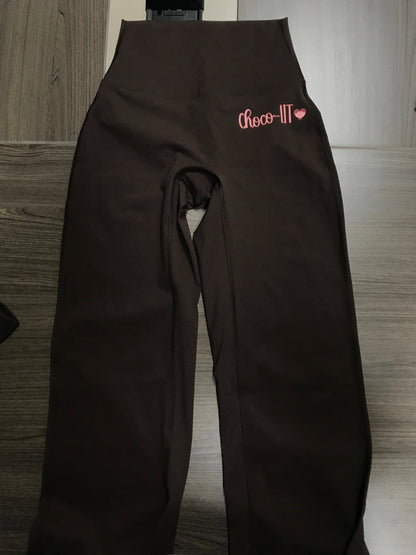 The Choco- Lit Everyday Contour Flare Pants