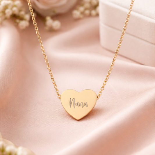 The Signature Heart Name Necklace
