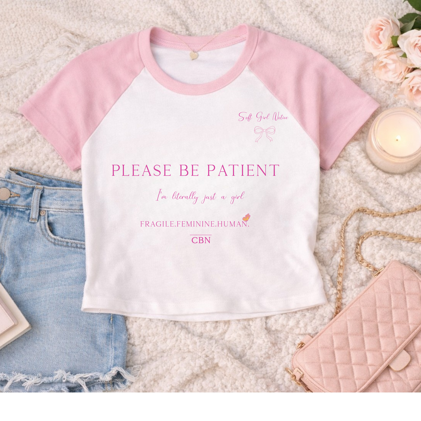 Soft Girl Notice Baby Tee